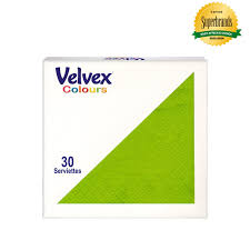 Velvex Deep Colour Winter Green Serviettes 33cm