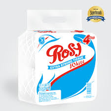 Rosy Toilet Tissue Extra White 4s Unwrapped