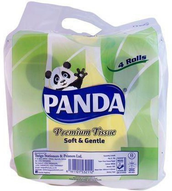Panda Toilet Rolls 4Pack