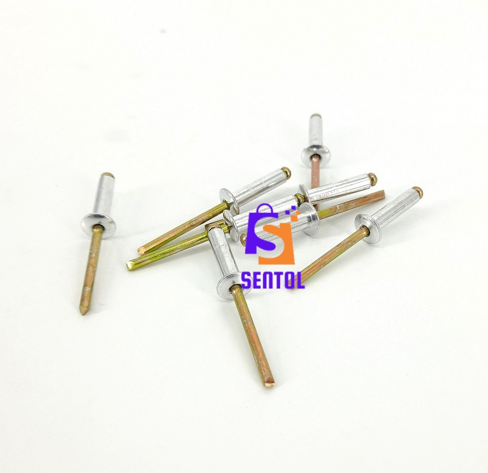 500PCS ³⁄₁₆ X ¾ Aluminium Steel Blind Rivets