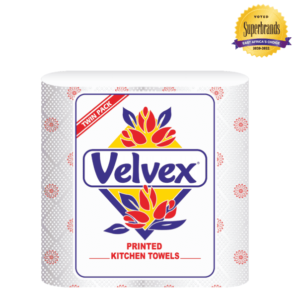 Velvex Kitchen Towel Printed Twin Pack
