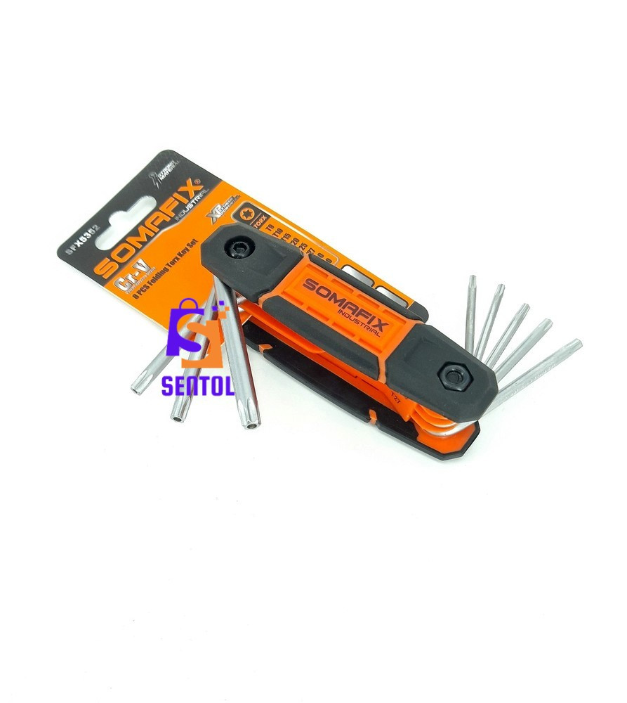 8PCS Folding Torx Key Set Somafix Industrial Cr-V Quality