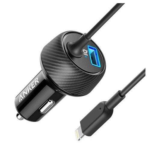 Anker A2214H11 PowerDrive 2 Elite with Lightning Connector - Black