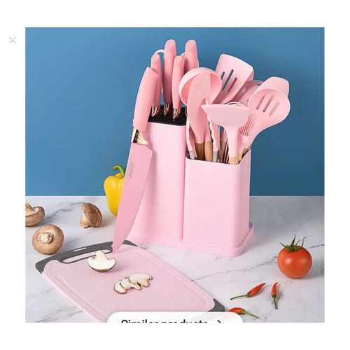 19 pcs silicone spoon set