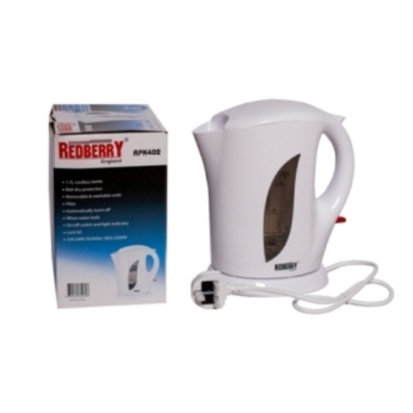 Redberry 1.7l Cordless Kettle 402