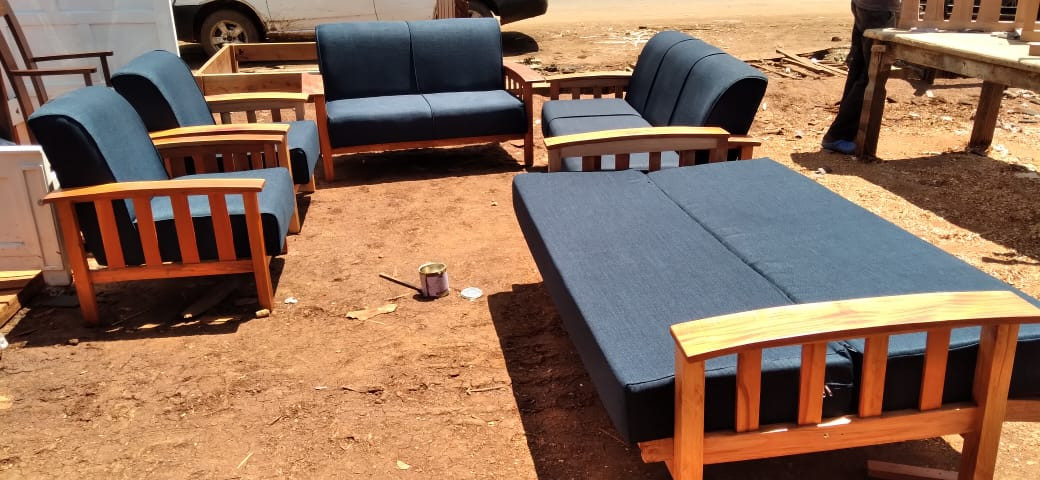 Open sofa with sofa bed