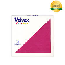 Velvex Deep Colour Coral Pink Serviettes 33cm