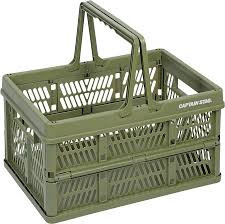 Folding container basket