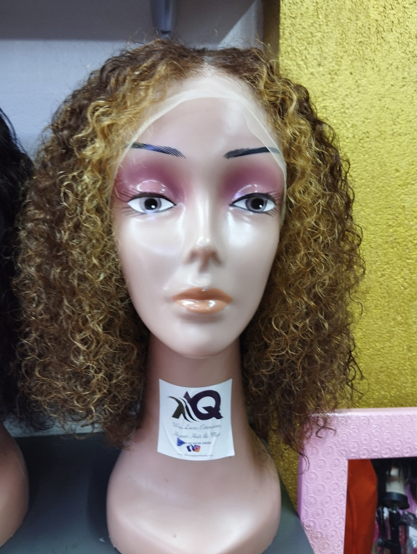 14" Curly Bob Wig Human Hair