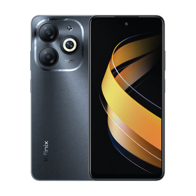 Infinix Smart 8, 6.6", 128GB + 4GB RAM, 5000mAh, 4G (Dual SIM) - Timber Black