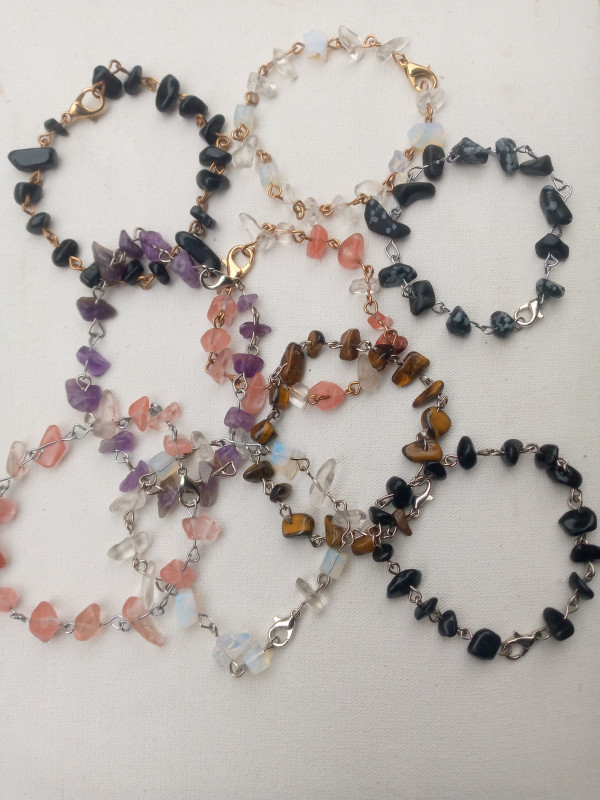 Chain bracelet -Stone bracelet