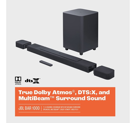 JBL Bar 1000, True Wireless, Multibeam Soundbar - NEW