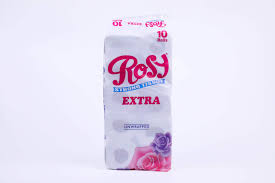 Rosy Toilet Tissue Extra White 10s Unwrapped