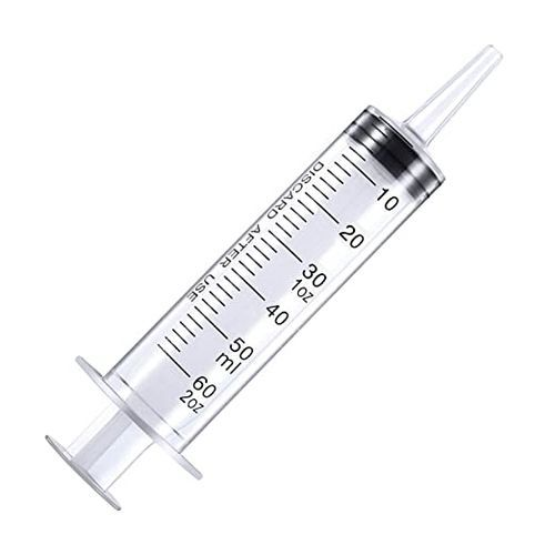 Homecare 60ML OR 100ML Plastic Syringe With Catheter Tip