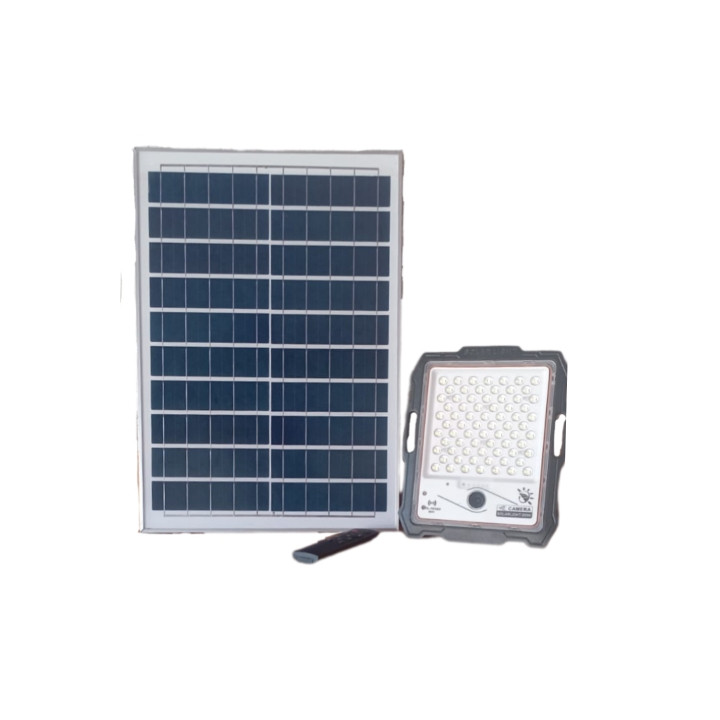 200W solar flood light with CCTV