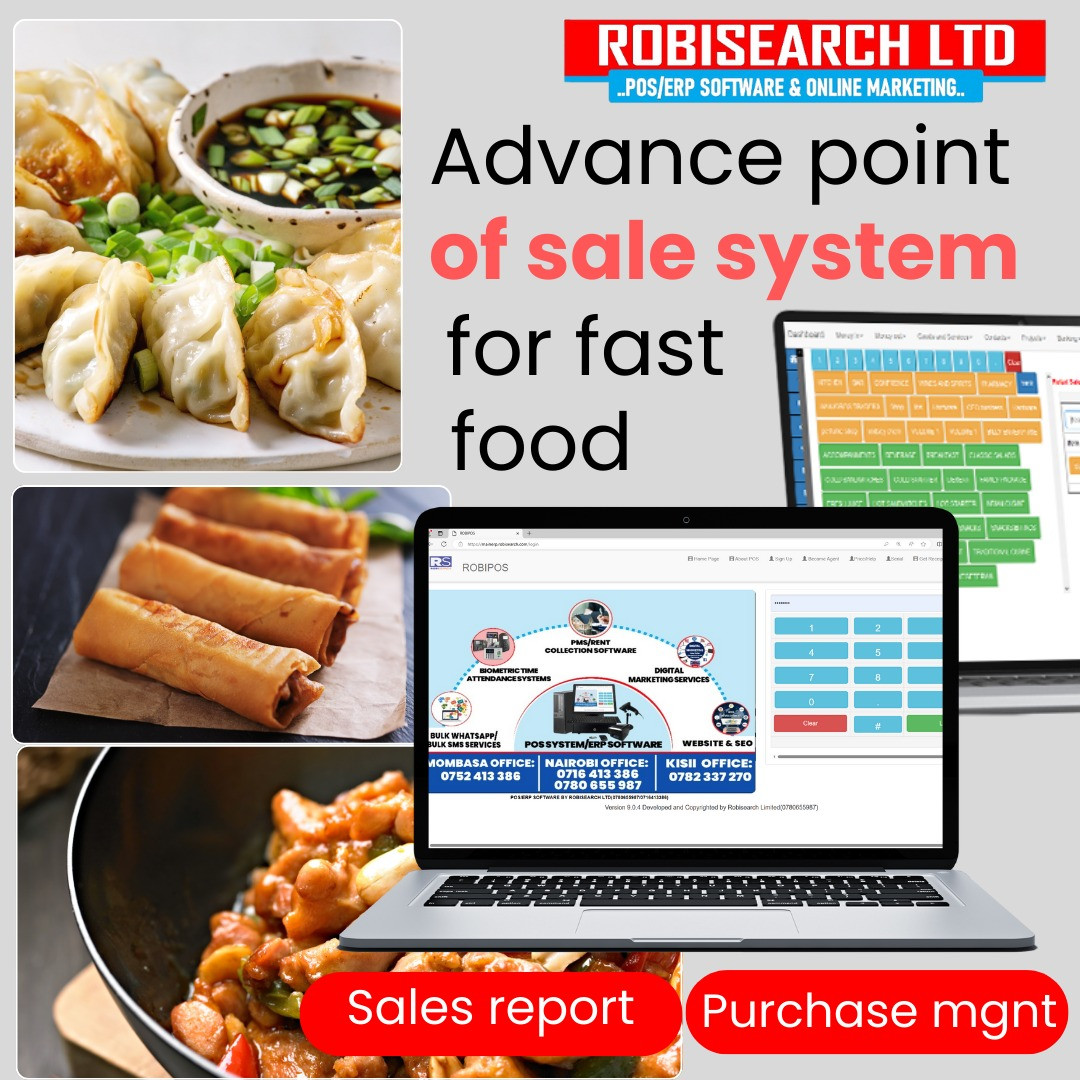 POINT OF SALE SYSTEM FOR FAST FOODS