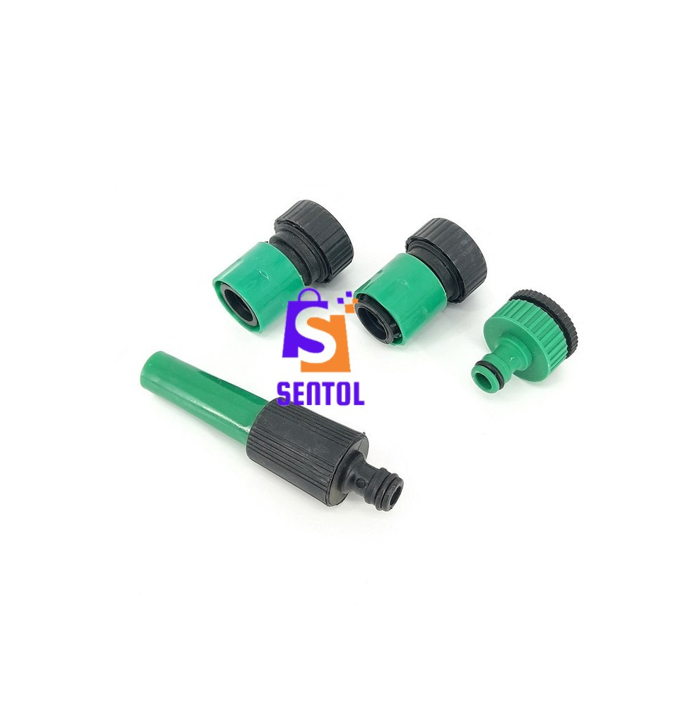 Garden Hose Connector Set with Spray Nozzle