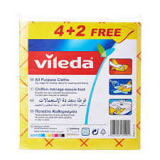 Vileda Allpurpose Cloth 4+2 pcs only for Promo