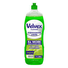 Velvex Dish Washing Liquid Original 1L 6s