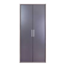 Bofa Bookcase 1800 with Doors American Walnut / Storm Grey