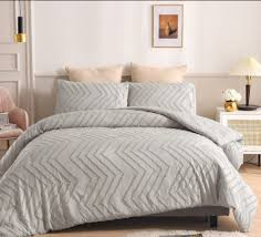 3pc tufted wave duvet cover set