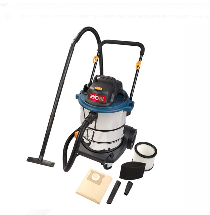 RYOBBI VACUUM CLEANER WET AND DRY 1500W 50L