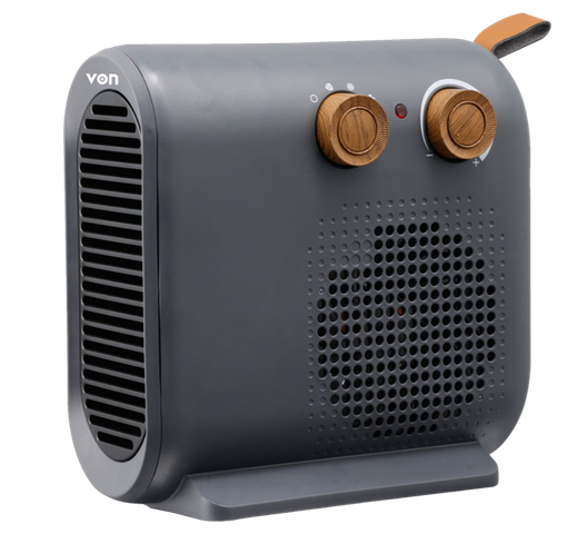 Von VHF202MLK Fan Heater, 2000W - Black