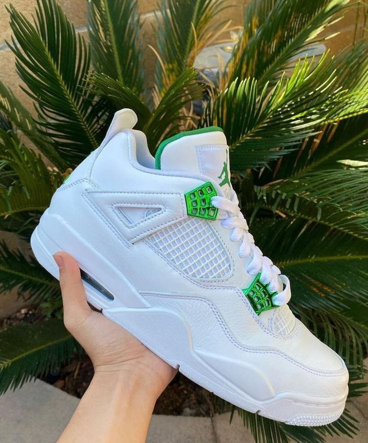 Jordan 4 Shoes Metallic Green