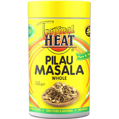 TROPICAL  HEAT PILAU MASALA 6X100G JARS