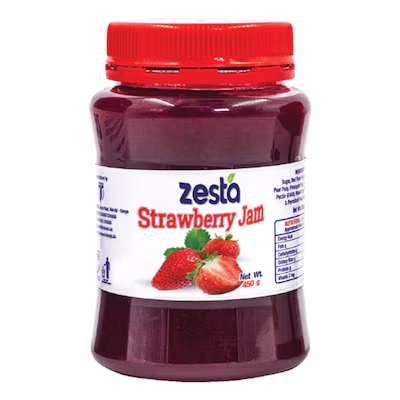 ZESTA STRAWBERRY JAM PET 12X450G