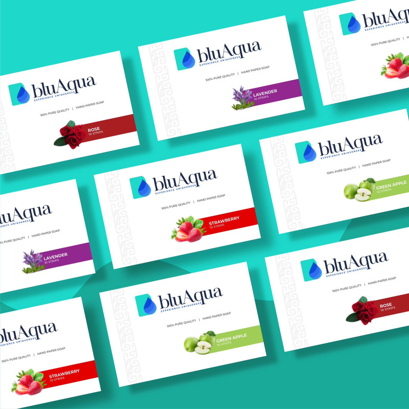 Blu Aqua Hand Paper Soap Green apple