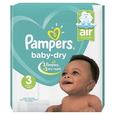 Pampers Baby Dry Size 3 Midi 4-9Kg 30 Pieces