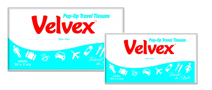 Velvex Facial Tissue Embossed Pink Junior