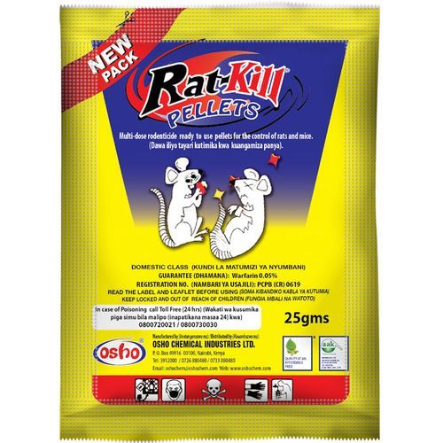 Osho 5 PCS Rat Kill Pellets No Odors Drying Rodenticide