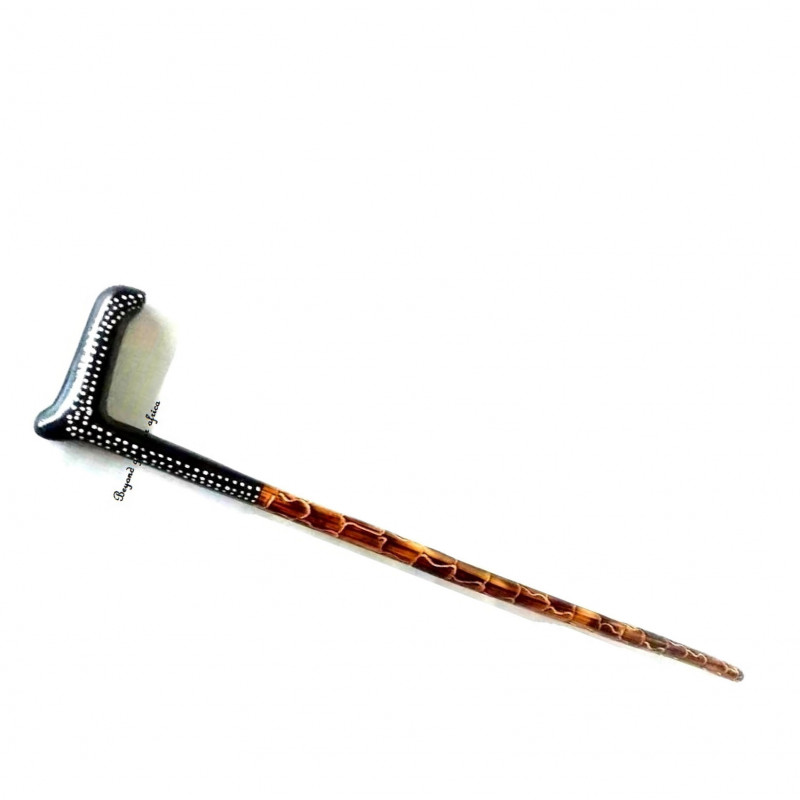 Black Handled wooden Walking stick