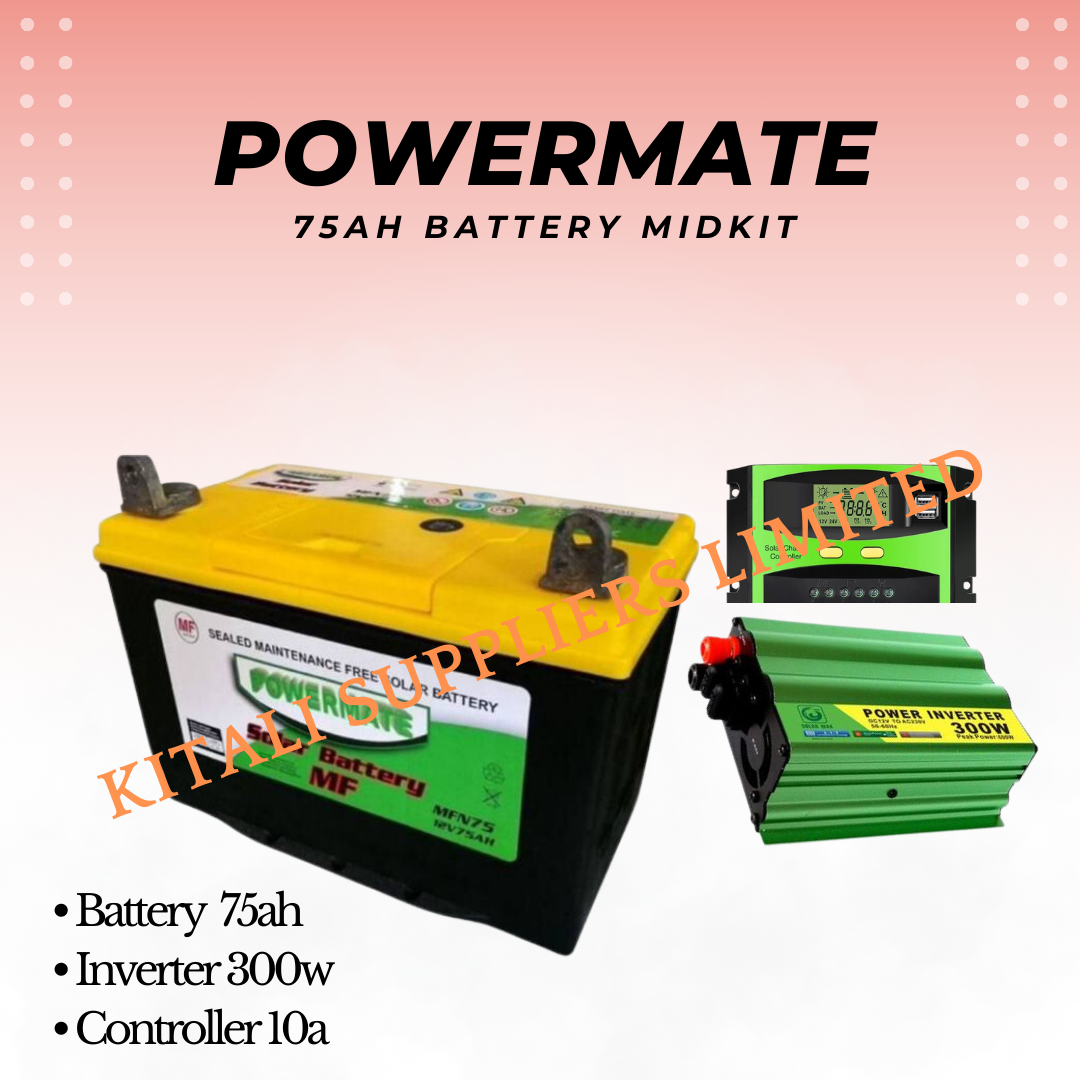 Powermate 75ah battery midkit