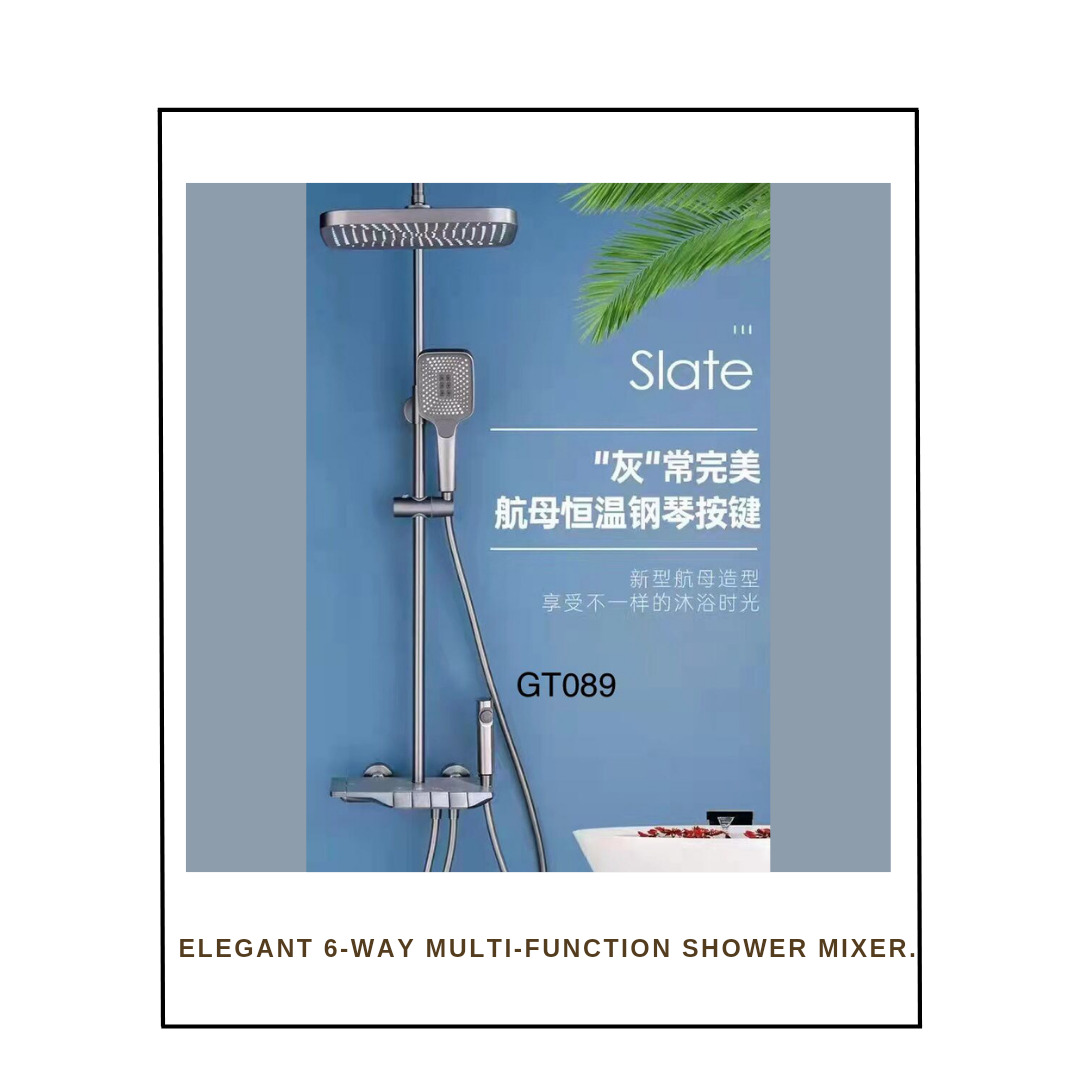 Elegant 6-way Multi-function Shower Mixer.