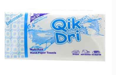 Qikdri (White) Plain Hand Paper Towels 12s Bales