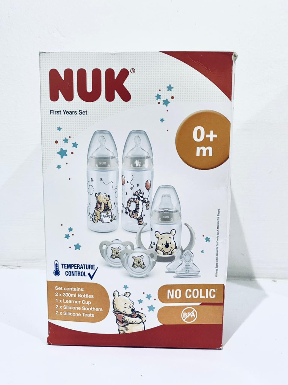 NUK Winne the Pooh Smooth Flow Bottle & Pacifier  First year Set, Winnie the Pooh, 0+ Months