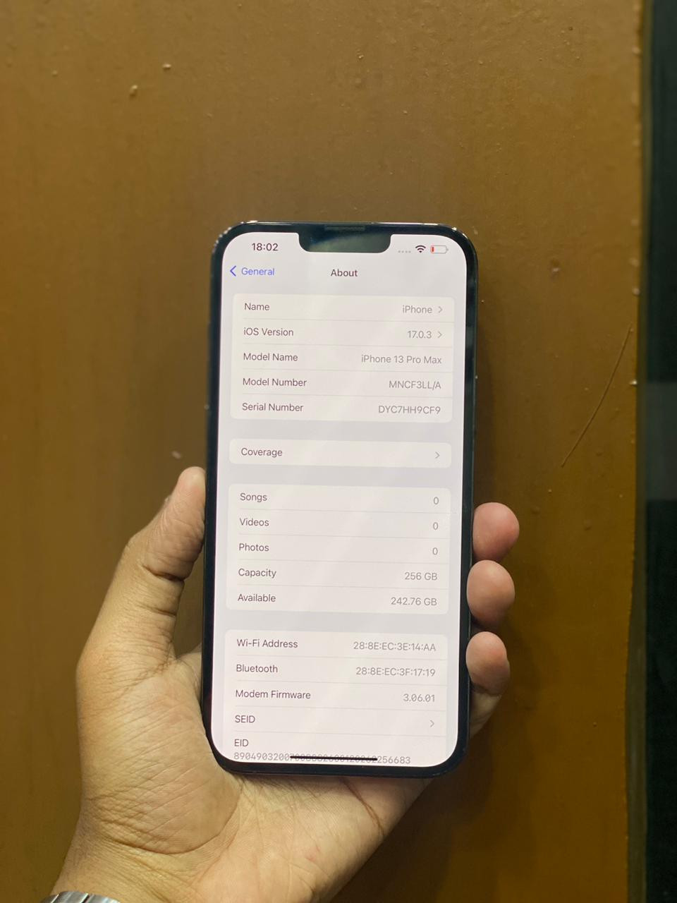 Used iphone 13 pro max 256gb