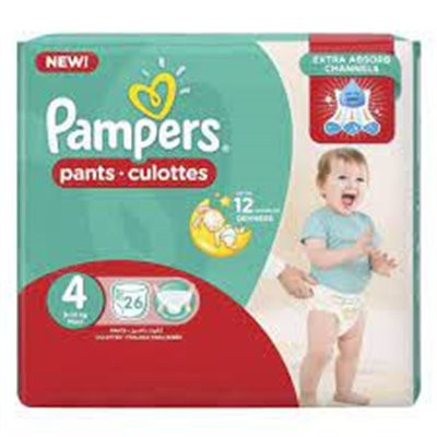 Pampers Pants Size 4 Maxi 7-18Kg 26 Pieces