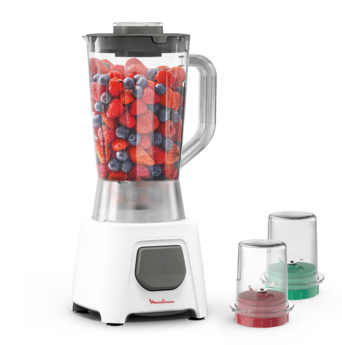 MOULINEX 450W 1.5LTR BLENDER + GRINDER : LM2C3127
