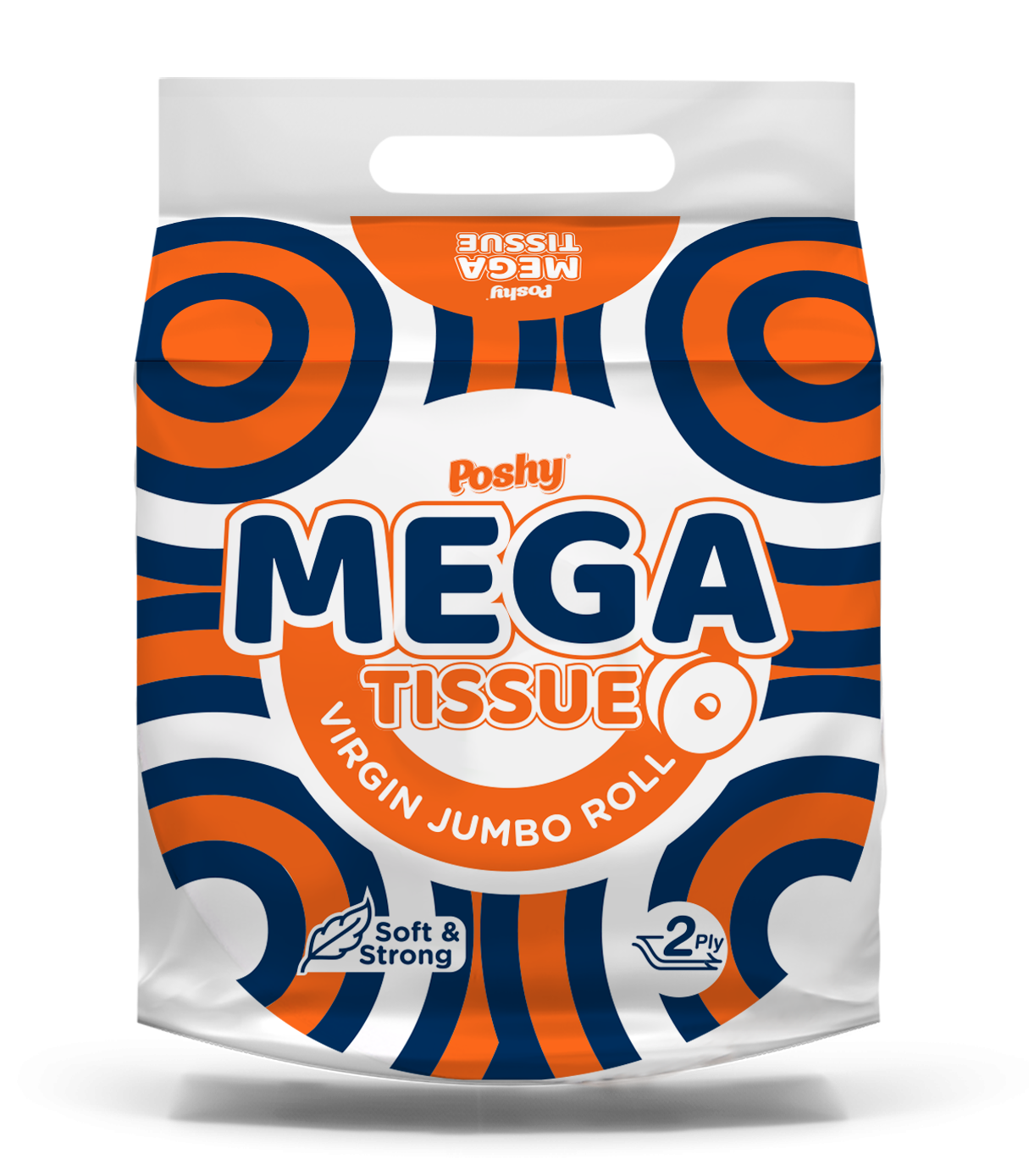 Poshy Mega Tissue Jumbo Roll 800 sheets
