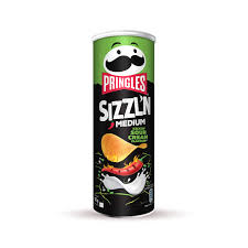 Pringles Sizzlin Kickin Sour Cream 160g