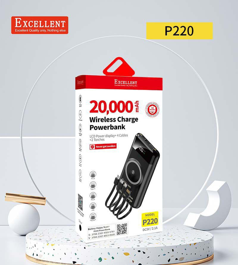 Excellent 20,000mAh Powebank (P220)