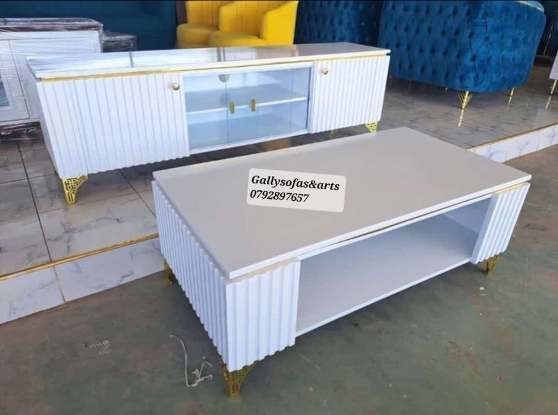 Mordan coffee table and Tv stand