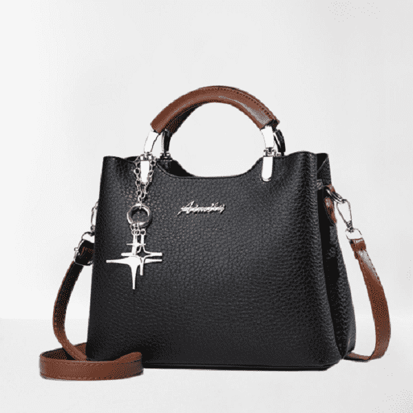 3 IN 1 QUALITY MANDY SET WOMEN HANDBAG-DARK BROWN