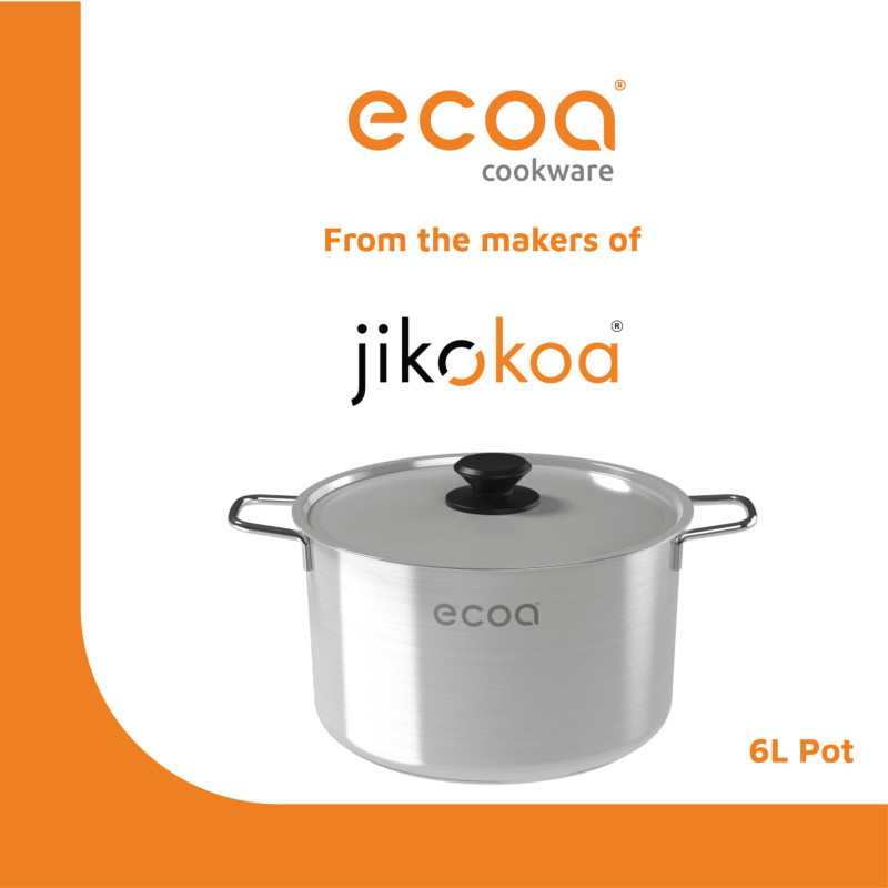 ECOA Stainless Steel Pot – 6L (From the makers of Jikokoa)