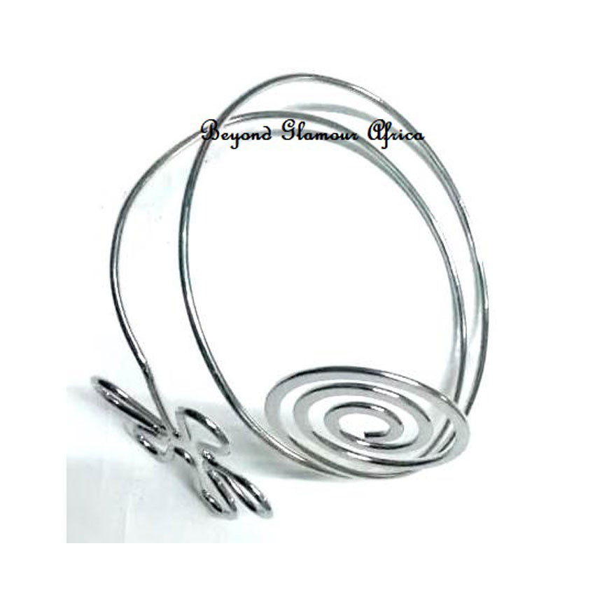 Womens silver flower armlet