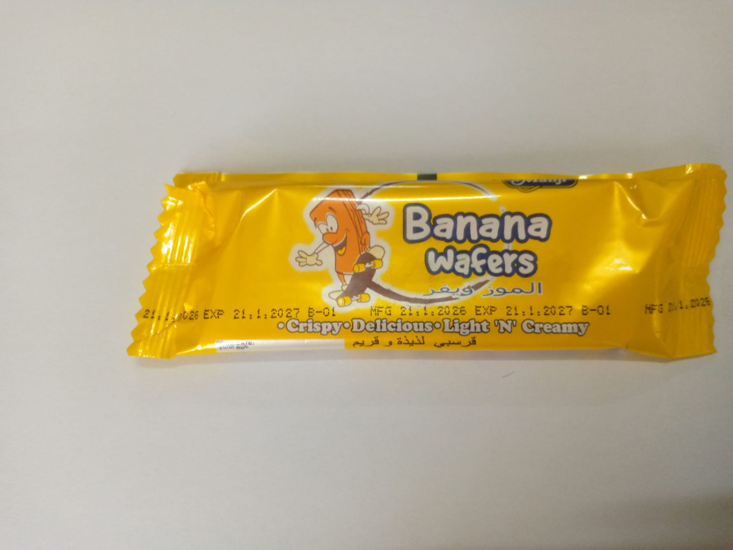 Manji Banana Wafers 15g